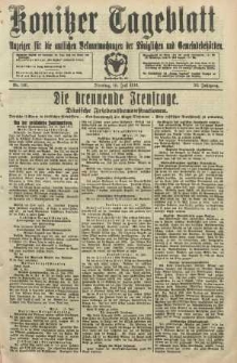 Konitzer Tageblatt.Amtliches Publikations=Organ, nr166