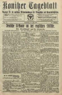 Konitzer Tageblatt.Amtliches Publikations=Organ, nr170