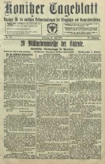 Konitzer Tageblatt.Amtliches Publikations=Organ, nr172
