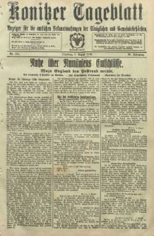 Konitzer Tageblatt.Amtliches Publikations=Organ, nr184