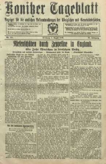 Konitzer Tageblatt.Amtliches Publikations=Organ, nr185