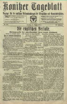 Konitzer Tageblatt.Amtliches Publikations=Organ, nr190