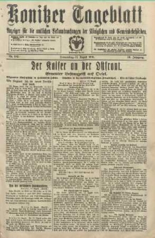 Konitzer Tageblatt.Amtliches Publikations=Organ, nr192