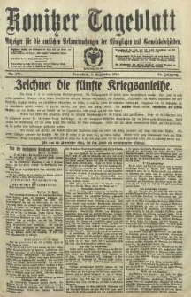 Konitzer Tageblatt.Amtliches Publikations=Organ, nr206