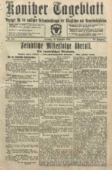 Konitzer Tageblatt.Amtliches Publikations=Organ, nr220