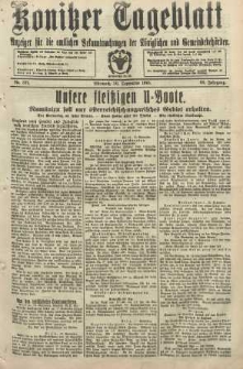 Konitzer Tageblatt.Amtliches Publikations=Organ, nr221