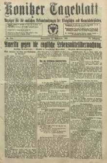 Konitzer Tageblatt.Amtliches Publikations=Organ, nr224