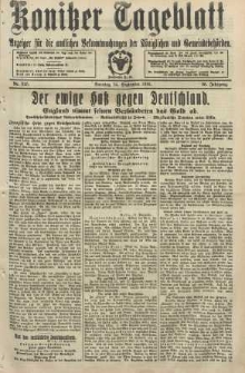 Konitzer Tageblatt.Amtliches Publikations=Organ, nr225