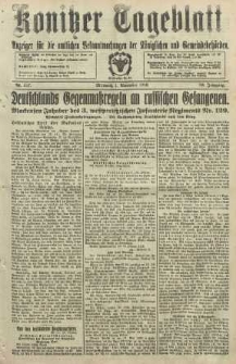 Konitzer Tageblatt.Amtliches Publikations=Organ, nr257