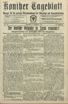 Konitzer Tageblatt.Amtliches Publikations=Organ, nr272