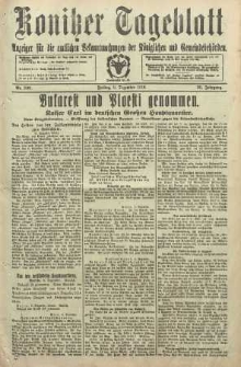 Konitzer Tageblatt.Amtliches Publikations=Organ, nr288