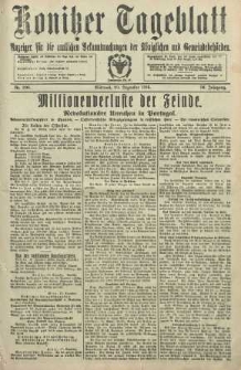 Konitzer Tageblatt.Amtliches Publikations=Organ, nr298