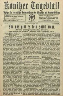 Konitzer Tageblatt.Amtliches Publikations=Organ, nr31