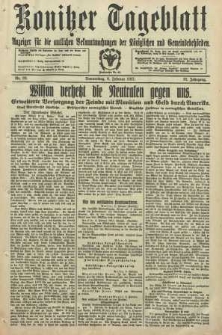 Konitzer Tageblatt.Amtliches Publikations=Organ, nr32