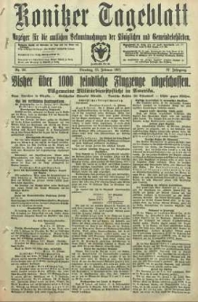 Konitzer Tageblatt.Amtliches Publikations=Organ, nr36