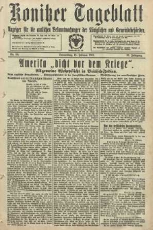 Konitzer Tageblatt.Amtliches Publikations=Organ, nr38