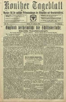 Konitzer Tageblatt.Amtliches Publikations=Organ, nr45