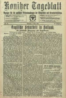 Konitzer Tageblatt.Amtliches Publikations=Organ, nr55