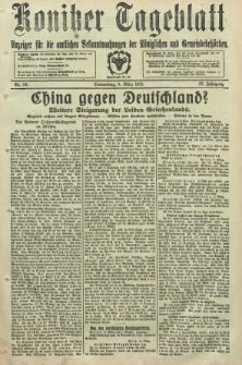 Konitzer Tageblatt.Amtliches Publikations=Organ, nr56