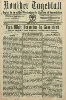 Konitzer Tageblatt.Amtliches Publikations=Organ, nr57