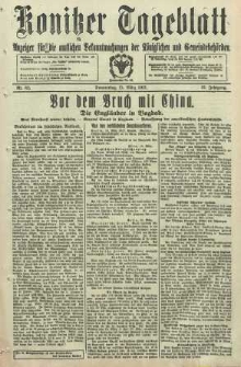 Konitzer Tageblatt.Amtliches Publikations=Organ, nr62