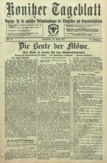 Konitzer Tageblatt.Amtliches Publikations=Organ, nr70