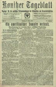Konitzer Tageblatt.Amtliches Publikations=Organ, nr71