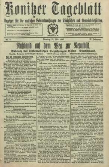 Konitzer Tageblatt.Amtliches Publikations=Organ, nr72