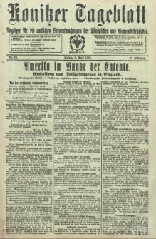 Konitzer Tageblatt.Amtliches Publikations=Organ, nr81
