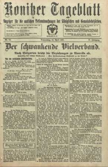 Konitzer Tageblatt.Amtliches Publikations=Organ, nr84
