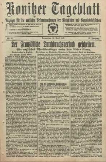 Konitzer Tageblatt.Amtliches Publikations=Organ, nr90