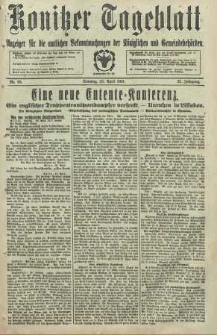 Konitzer Tageblatt.Amtliches Publikations=Organ, nr93