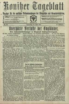 Konitzer Tageblatt.Amtliches Publikations=Organ, nr96