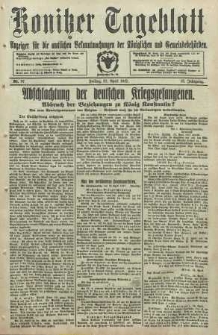 Konitzer Tageblatt.Amtliches Publikations=Organ, nr97