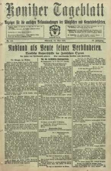 Konitzer Tageblatt.Amtliches Publikations=Organ, nr118