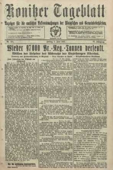 Konitzer Tageblatt.Amtliches Publikations=Organ, nr125