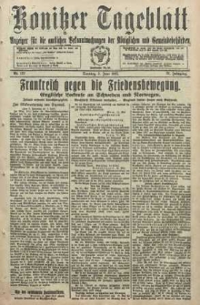 Konitzer Tageblatt.Amtliches Publikations=Organ, nr127