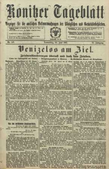 Konitzer Tageblatt.Amtliches Publikations=Organ, nr148