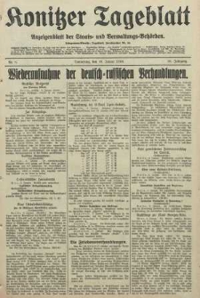 Konitzer Tageblatt.Amtliches Publikations=Organ, nr8