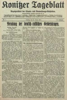 Konitzer Tageblatt.Amtliches Publikations=Organ, nr11
