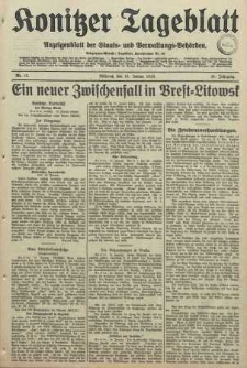 Konitzer Tageblatt.Amtliches Publikations=Organ, nr13