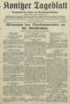 Konitzer Tageblatt.Amtliches Publikations=Organ, nr29