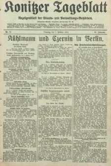 Konitzer Tageblatt.Amtliches Publikations=Organ, nr30