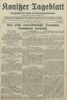 Konitzer Tageblatt.Amtliches Publikations=Organ, nr34