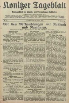 Konitzer Tageblatt.Amtliches Publikations=Organ, nr46