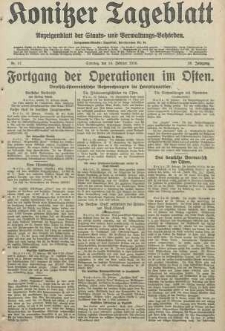 Konitzer Tageblatt.Amtliches Publikations=Organ, nr47