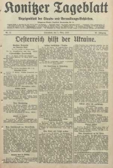 Konitzer Tageblatt.Amtliches Publikations=Organ, nr52