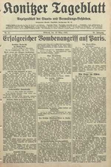 Konitzer Tageblatt.Amtliches Publikations=Organ, nr61