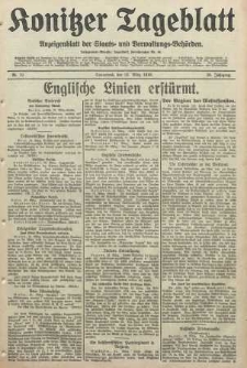 Konitzer Tageblatt.Amtliches Publikations=Organ, nr70