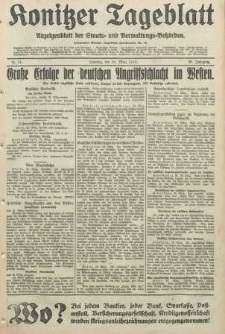 Konitzer Tageblatt.Amtliches Publikations=Organ, nr71